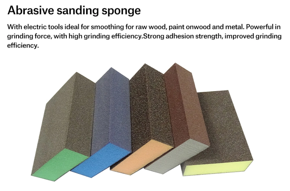 Foam Sanding Blocks Abrasive Grinding Polishing Sandpaper Sponge Pad